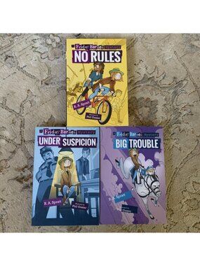 Friday Barnes Mystery Books RA Spratt Under Suspicion Big Trouble No Rule